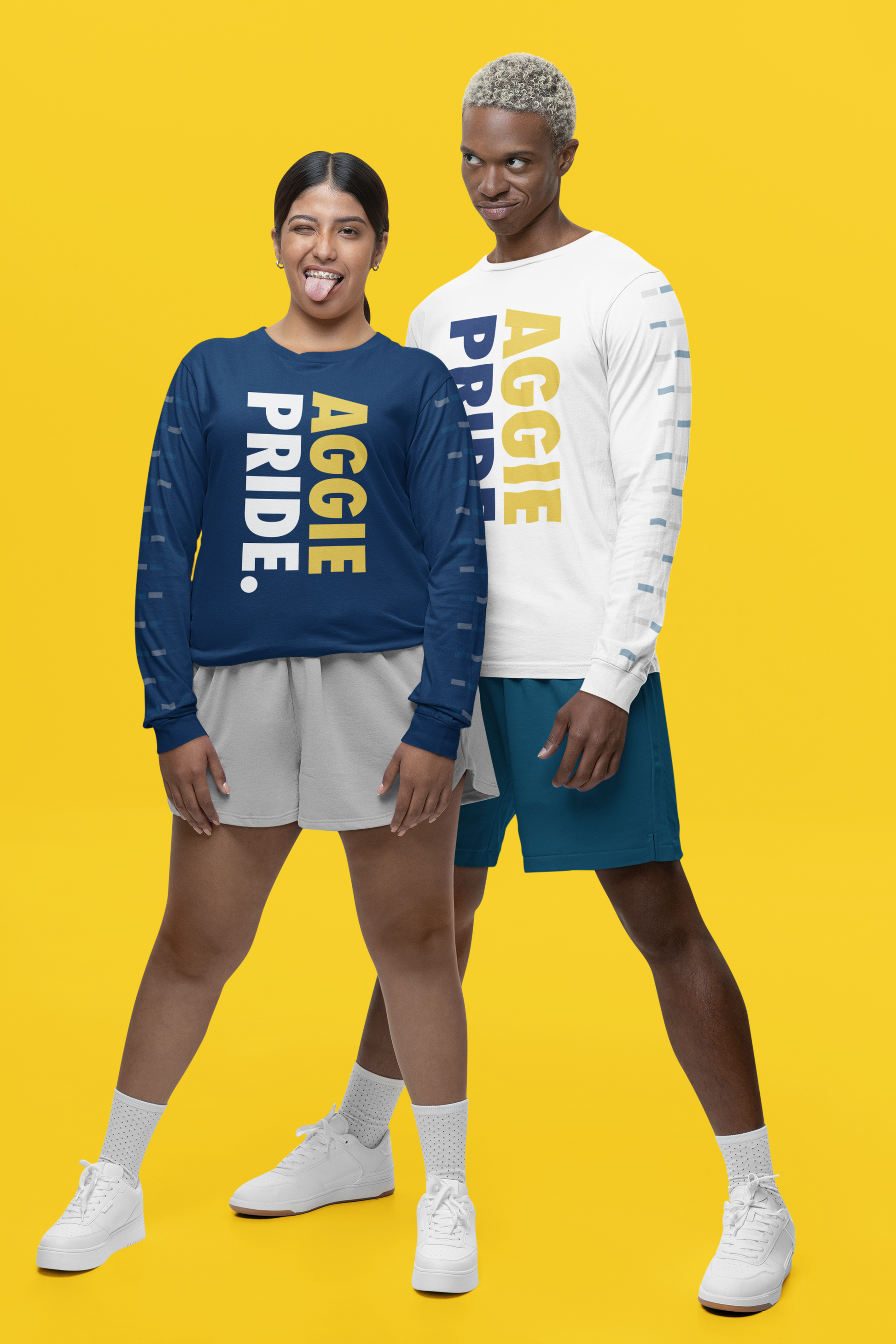 Aggie Pride, Mom, Dad, Aunt, Uncle, Cousin, and Grand Blue Long Sleeve Shirt - 550strong