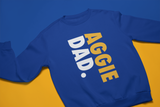 Aggie Mom, Dad, Aunt, Uncle, Cousin, and Grand Blue Sweatshirt