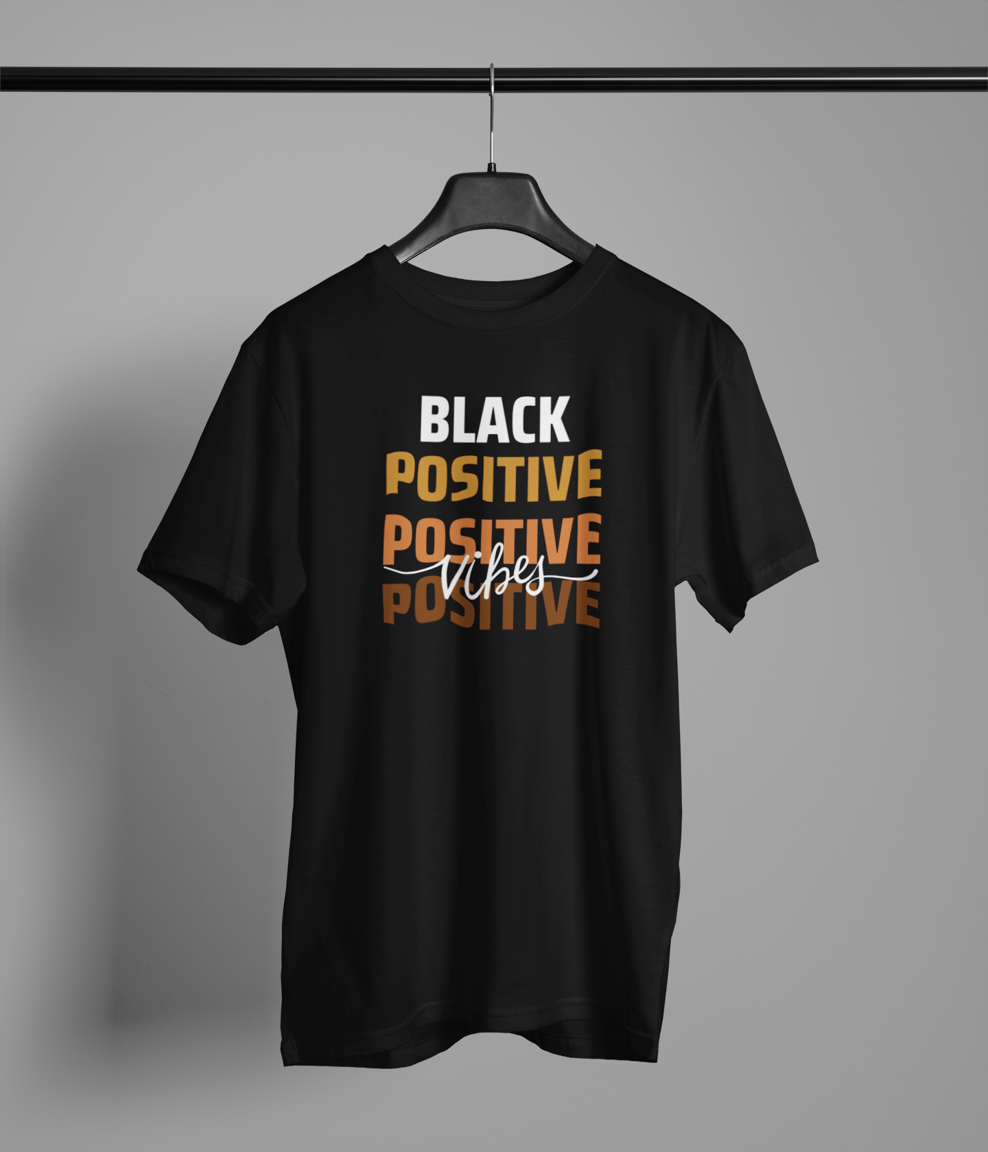 Black Positive Vibes Shirt - 550strong