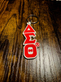 Delta Sigma Theta and Omega Psi Phi  Letter Key Chain Bundle