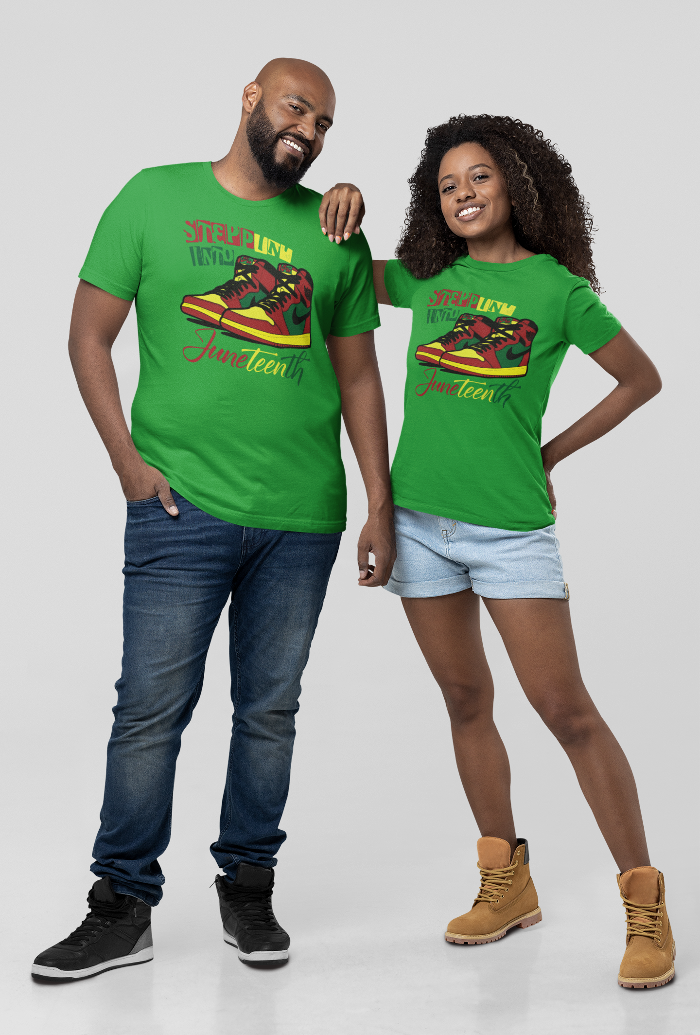 Juneteenth Shirt - Steppin Into Juneteenth - AF1 - J1 - 550strong