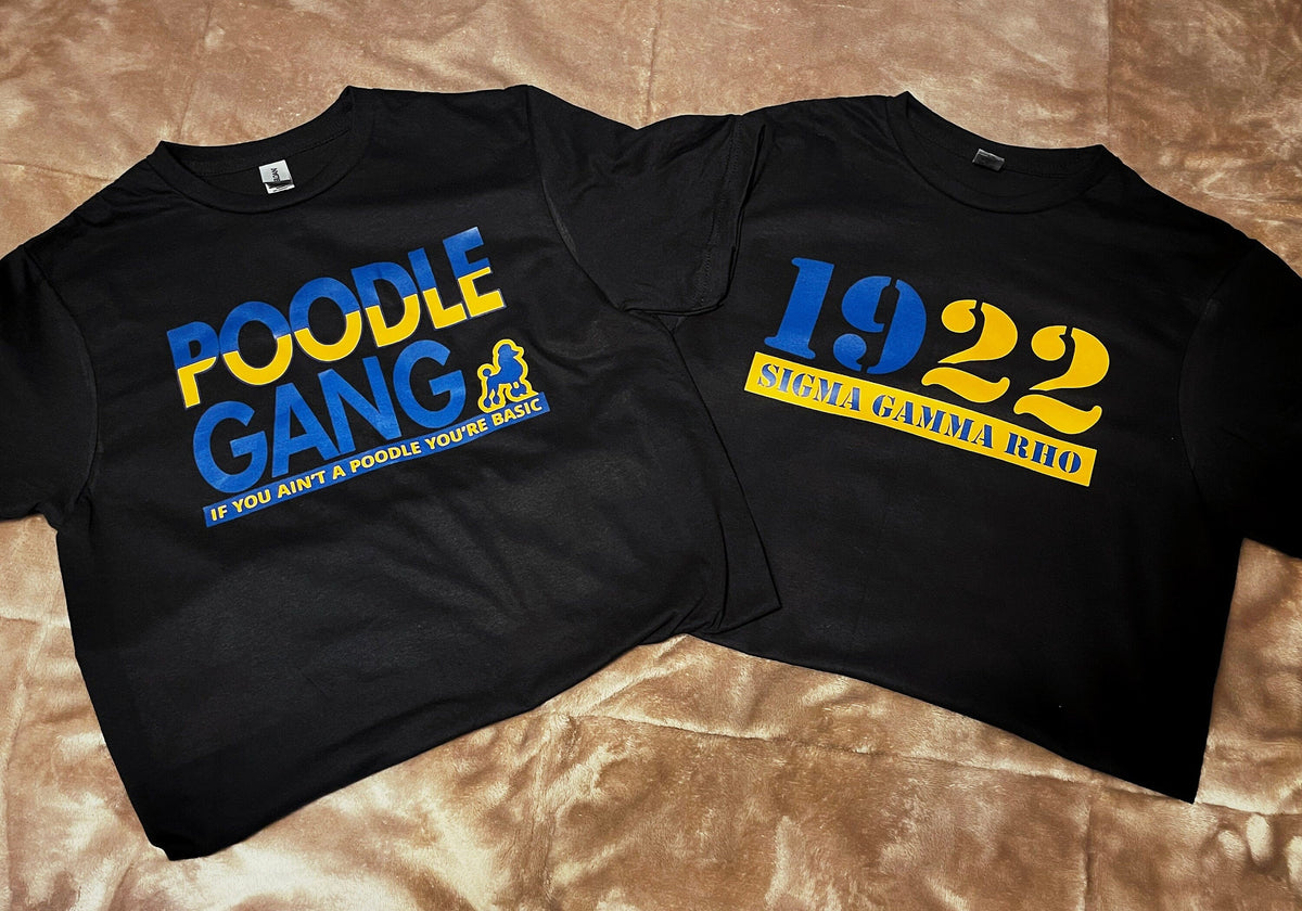 Sigma Gamma Rho T-Shirt: 1922 Poodle Gang Sorority Tee