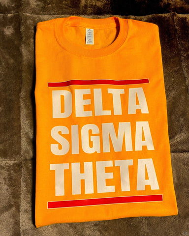 Delta Sigma Theta - Retro DMC Hip-Hop Shirt Gold