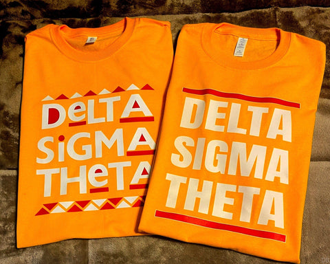 Delta Sigma Theta Tshirt Bundle - 90s Retro Gold