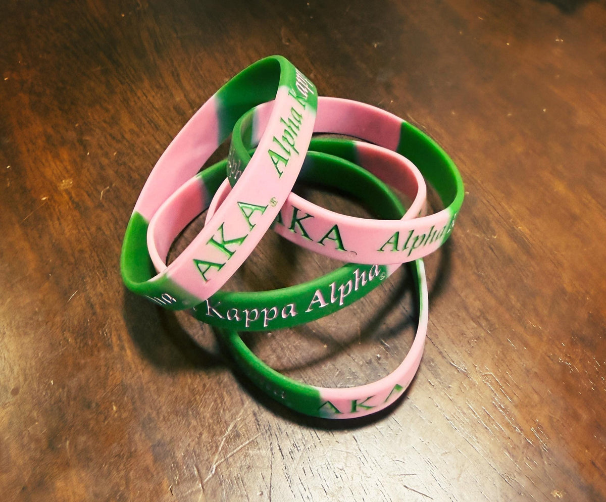 Pink and Green Wristband
