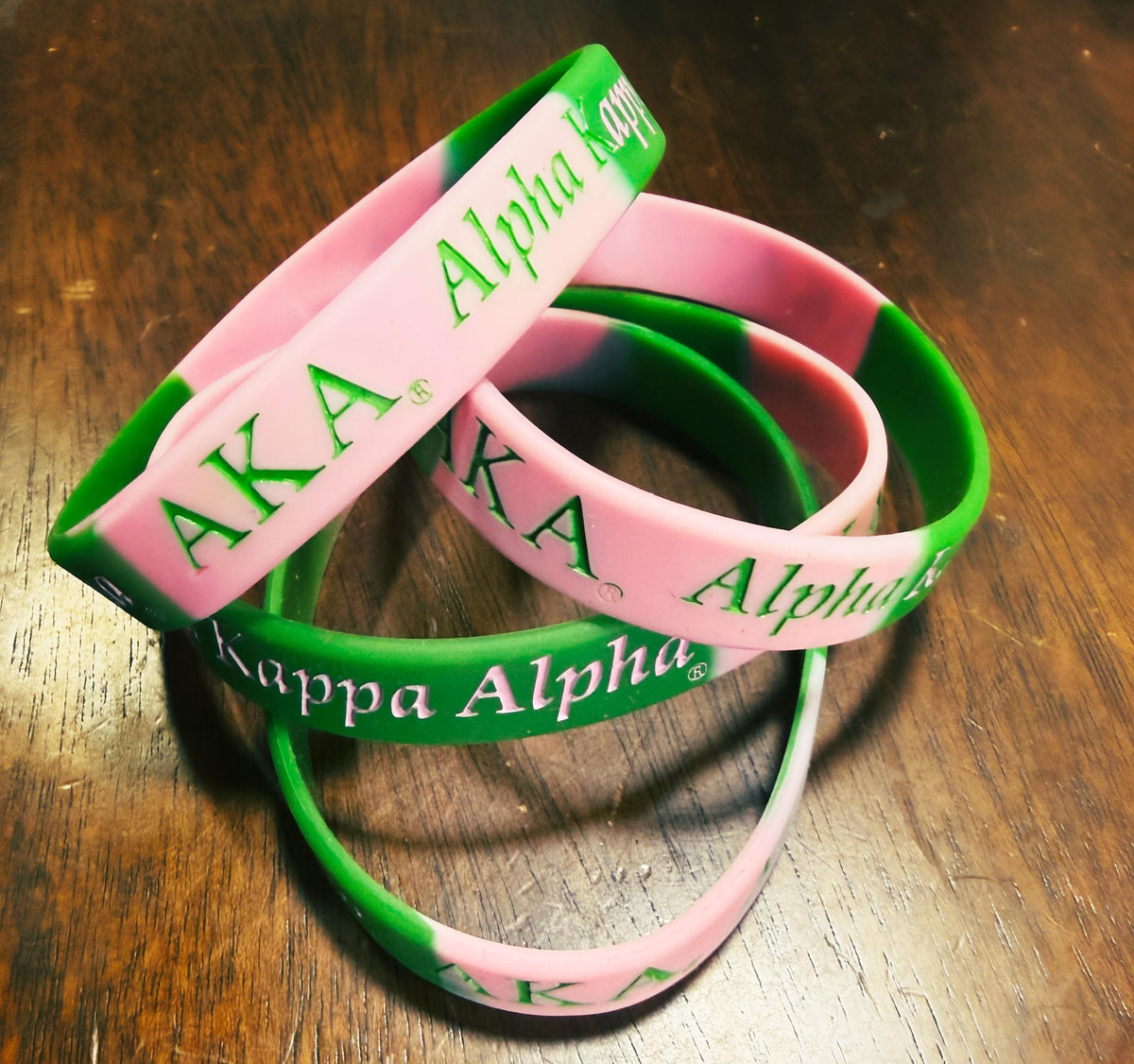 Pink and Green Wristband