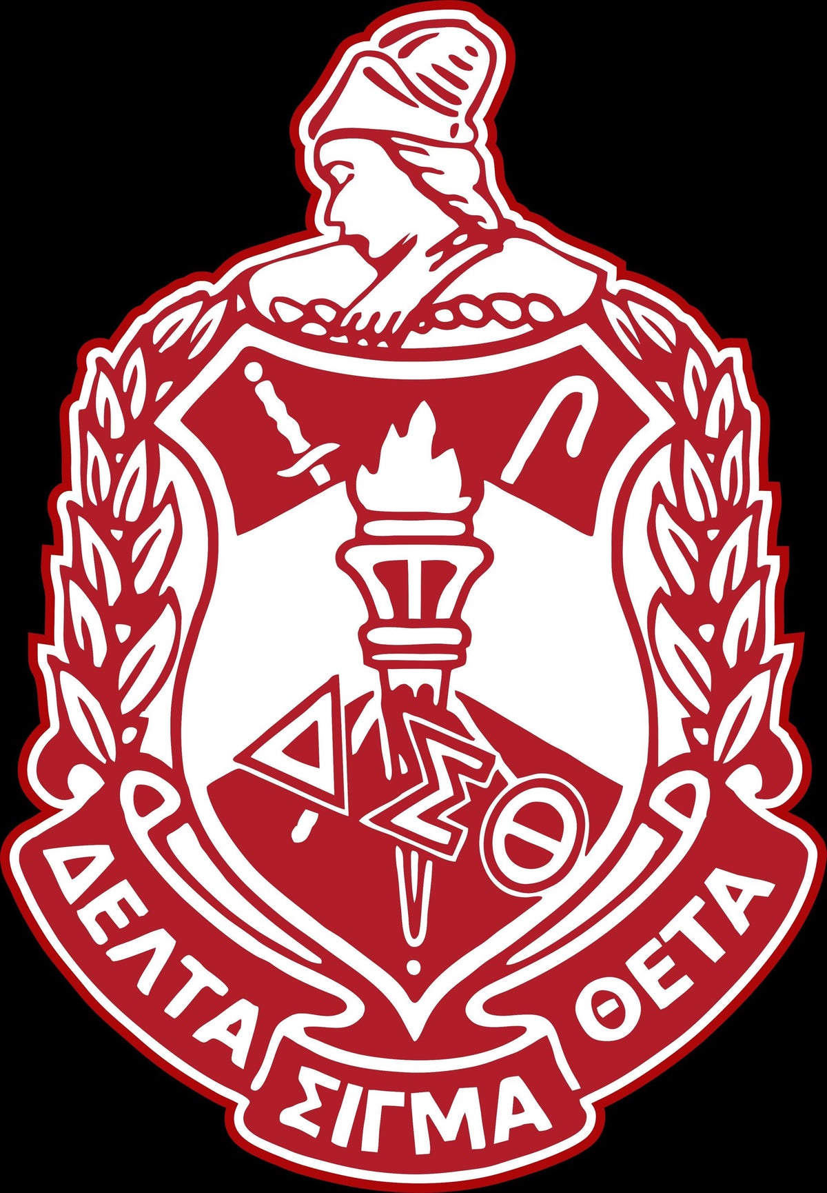 Delta Sigma Theta 2.5 x 2.8 inches (Decal Only) - DTF