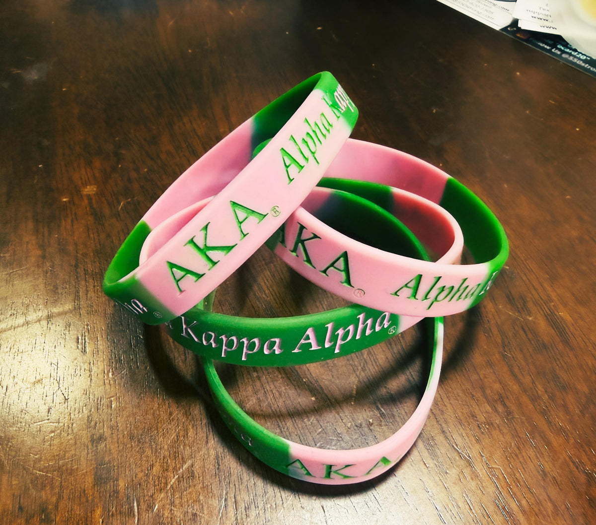 Pink and Green Wristband