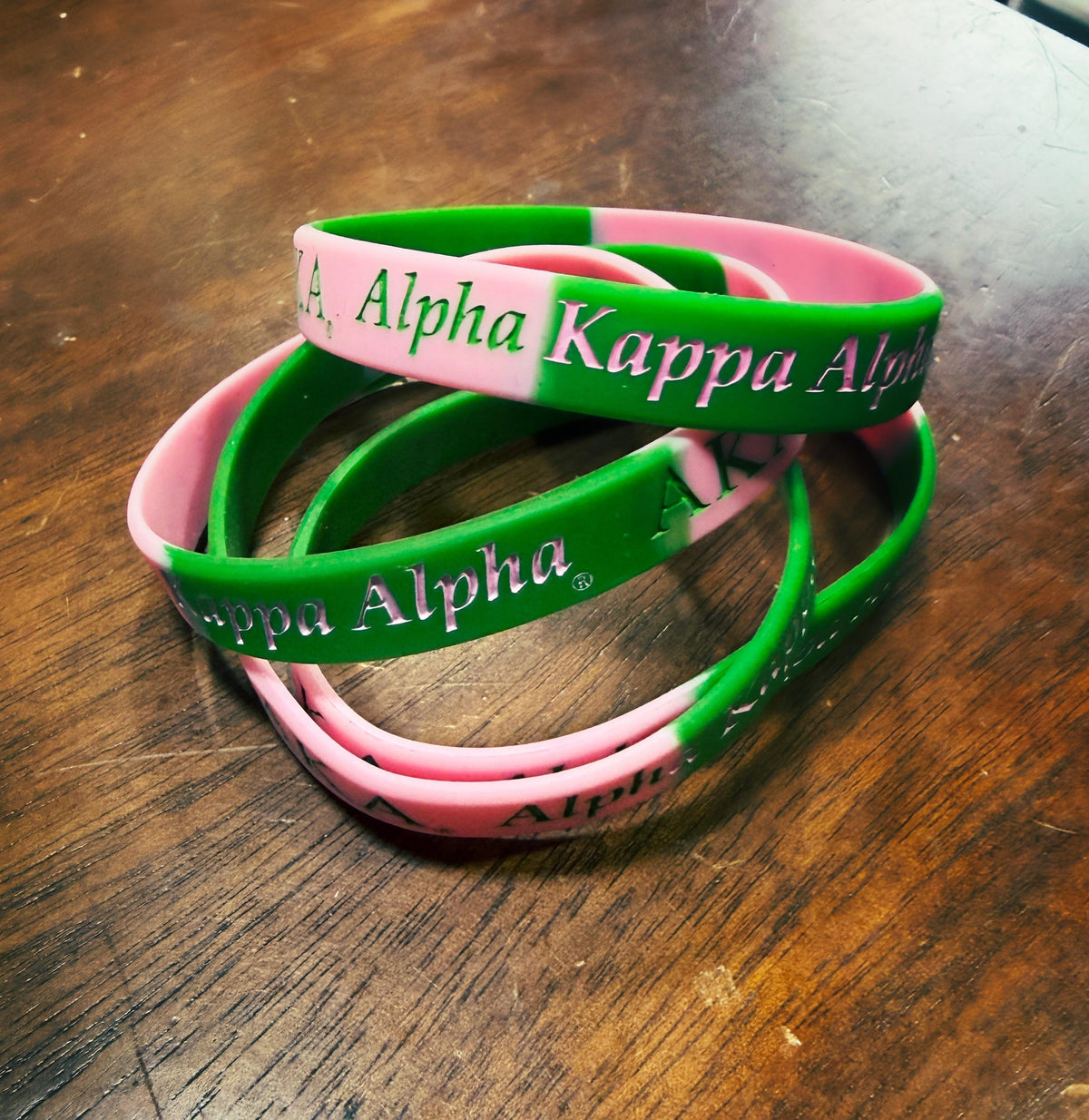 Pink and Green Wristband