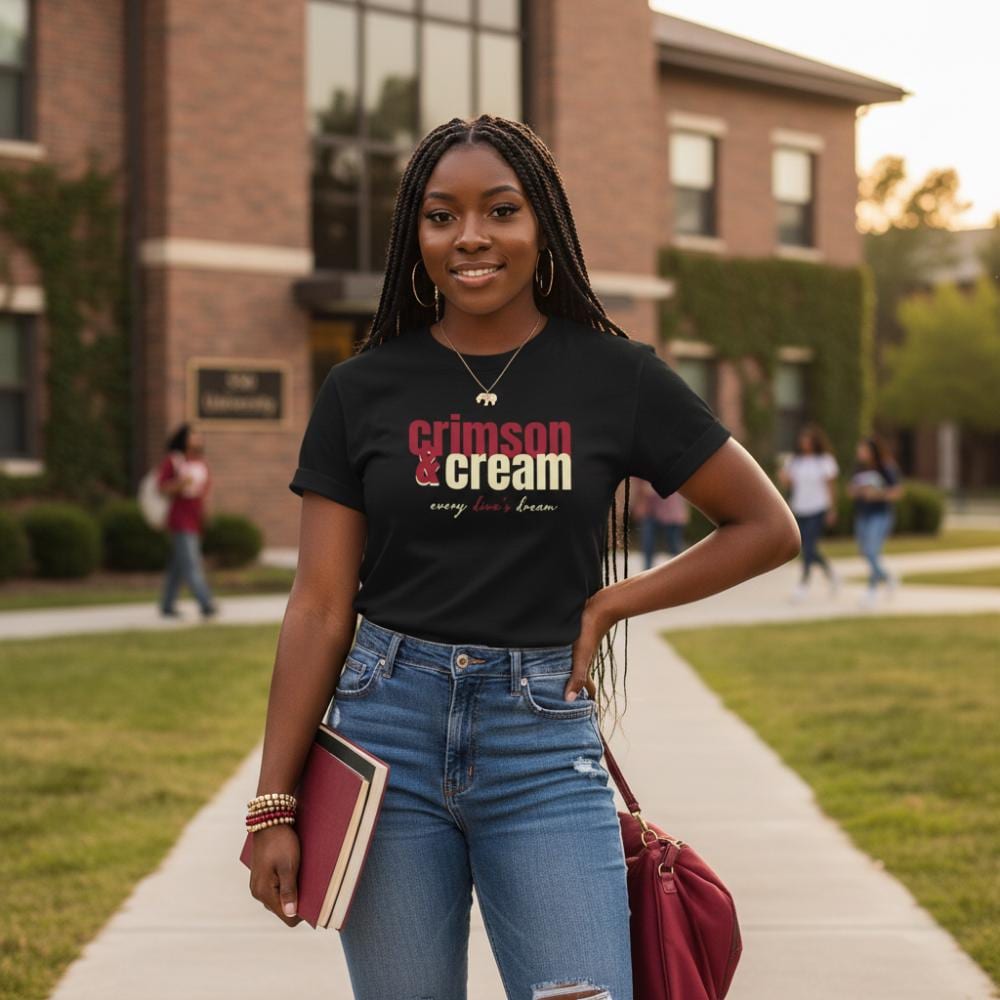 Delta Sigma Theta Crimson and Cream Short-Sleeve Unisex T-Shirt