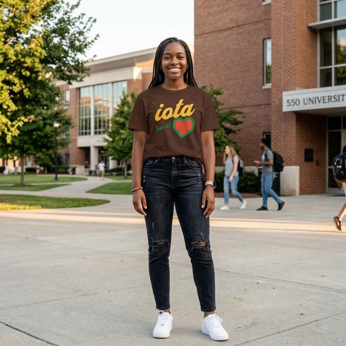 Iota Phi Theta Sweetheart T-Shirt | Greek Love Apparel, Brown and Gold Inspired