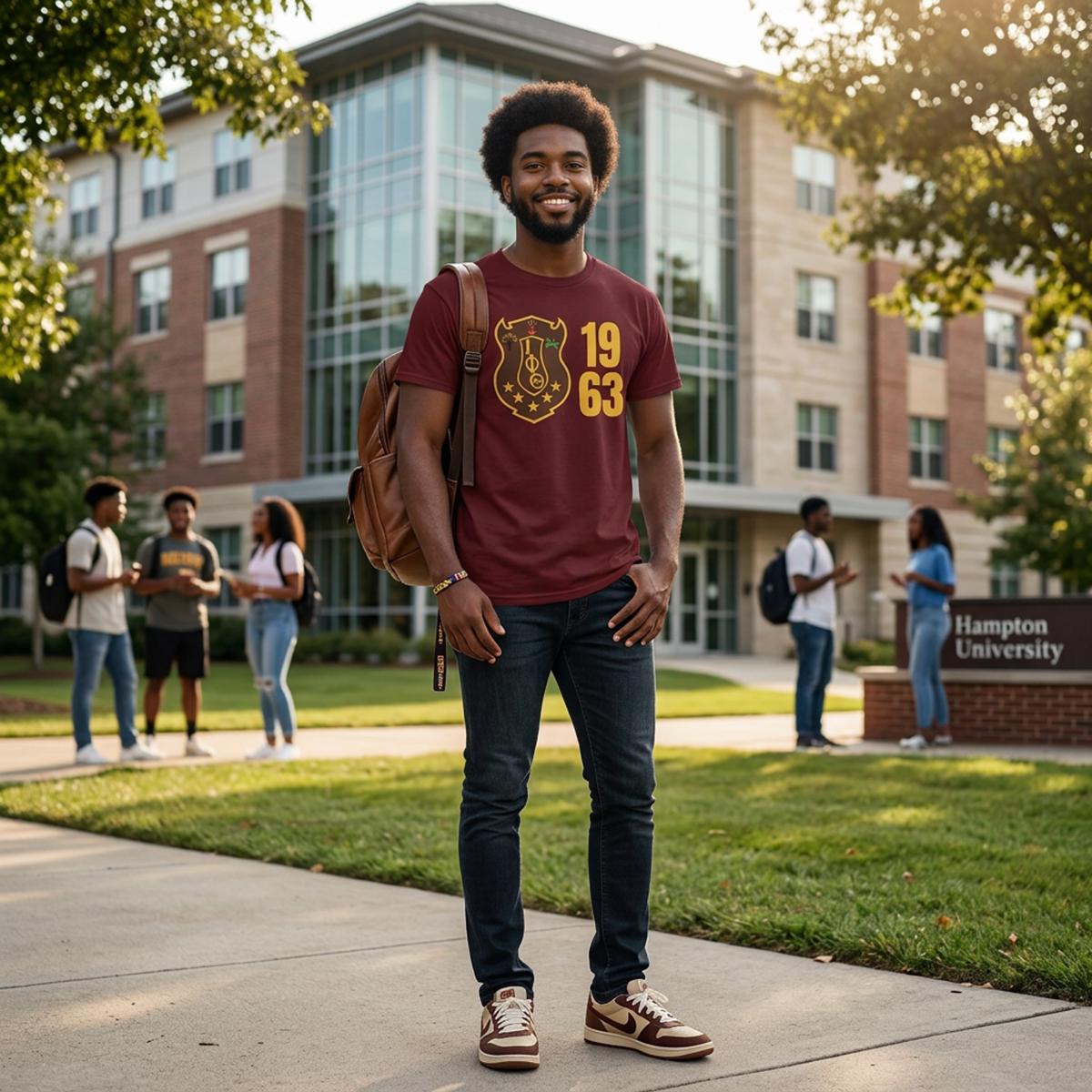 Iota Phi Theta 1963 Shield T-Shirt | Fraternity Crest Graphic Tee | Iota Founders Year Shirt