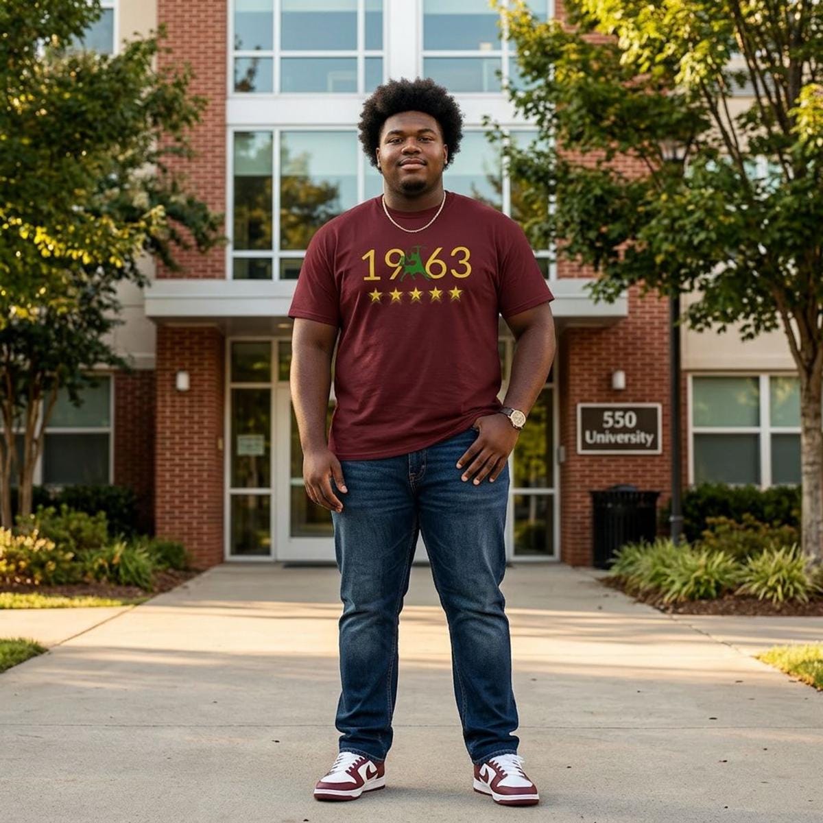 Iota Phi Theta 1963 Legacy Stars T-Shirt | Founders Year Greek Tee | Iota Pride Apparel