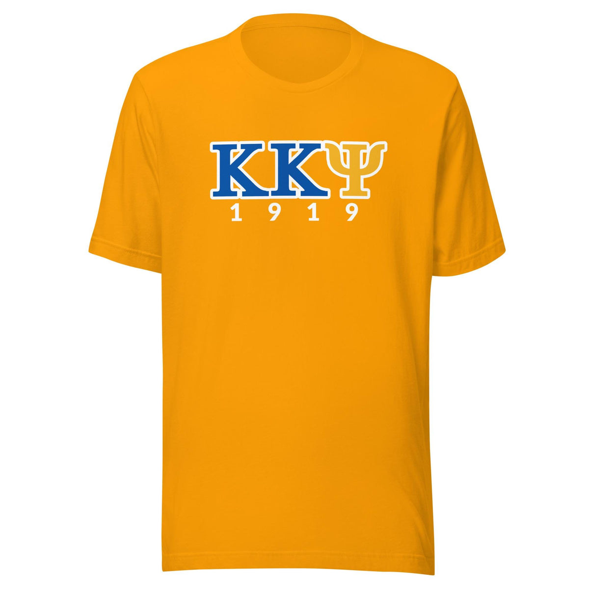 Kappa Kappa Psi Shirt, KKY 1919 Tee, Blue and Gold Greek Letter T-Shirt, Band Fraternity Gift, Music Organization Apparel