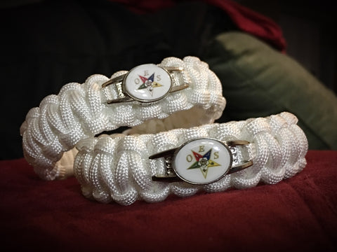 Paracord - Order Of The Eastern Star (OES) - White - 550strong