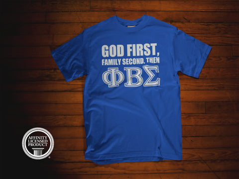 Phi Beta Sigma "God First Then, ..." Greek T-Shirt