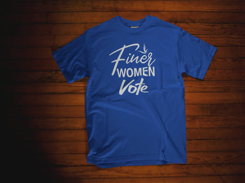 Finer Women Vote | Zeta Phi Beta Vote Shirt | Zetas Vote Shirt - 550strong