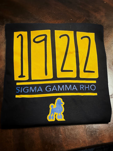 Sigma Gamma Rho 1922 Black Edition Shirts - R2