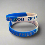 Zeta Phi Beta Wristband - Zeta Phi Beta Bracelet - Zeta Phi Beta Rubber / Soft PVC Bracelet - 550strong