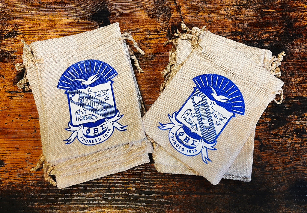 Phi Beta Sigma Gift Bags / Burlap Bags 550strong
