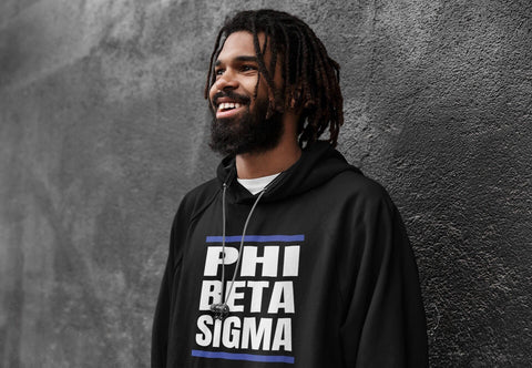 Phi Beta Sigma Retro DMC Hoodie | Sweatshirt - 550strong