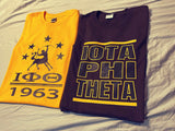 IOTA (Iota Phi Theta) 1963 and Retro Two shirt bundle.