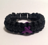 Lupus | Domestic Violence Awareness Ribbon Paracord Bracelet