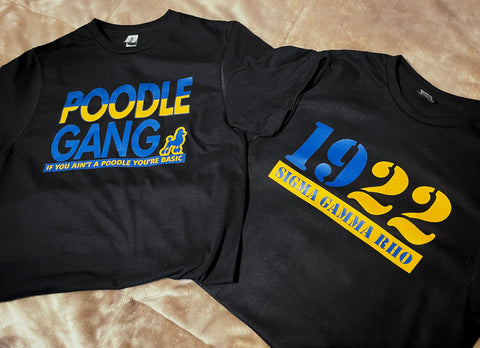 Sigma Gamma Rho T-shirt / 1922 Poodle Gang Bundle - 550strong